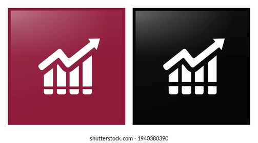 vector illustration of a
upward going economic growth. Decent Work and Economic Growth.  Icon for Corporate social responsibility. Sustainable Development Goals inspiration. Vector Icon.
