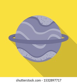 Vector illustration of uranus and star logo. Web element of uranus vector icon for stock.