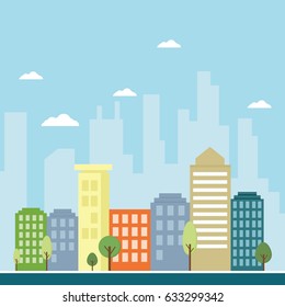 Vector Illustration : Urban Landscape