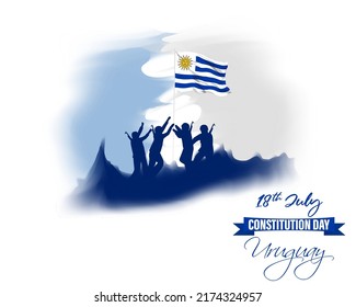 Ilustración vectorial del Día de la Constitución de Uruguay