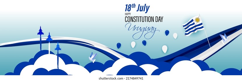 Vector illustration for Uruguay Constitution Day
