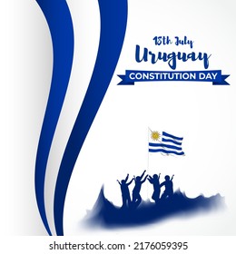 Vector illustration for Uruguay Constitution Day