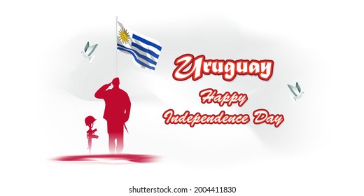 Vektorgrafik für den Unabhängigkeitstag Uruguays 