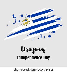 ilustración vectorial del día de la independencia de Uruguay 