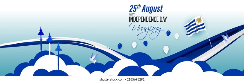 Vector illustration for Uruguay Independence Day