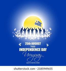 Ilustración vectorial del Día de la Independencia de Uruguay