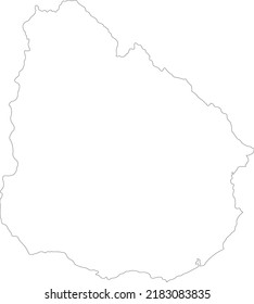 Vector Illustration of Uruguay map