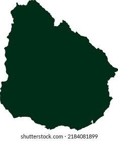 Vector illustration of Uruguay map