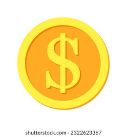 Vector illustration of US Dollar currency. Dollar money cash icon, cash register, money payment, dollar sign.