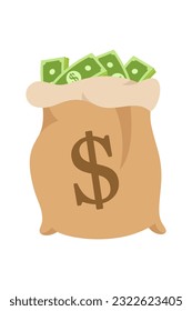 Vector illustration of US Dollar currency. Dollar money cash icon, cash register, money payment, dollar sign.