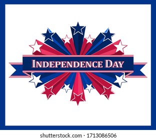 Vector illustration for US Independence Day celebration