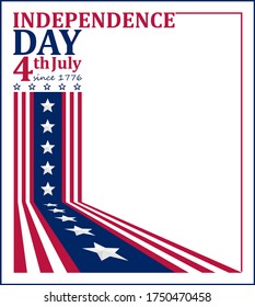 Vector illustration for US Independence Day celebration