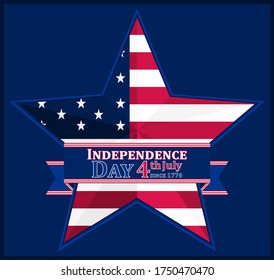 Vector illustration for US Independence Day celebration