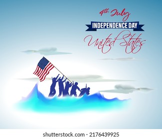 Vector illustration for US Independence Day 4th July