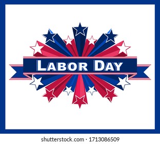 Vector Illustration For US LaborDay Celebration