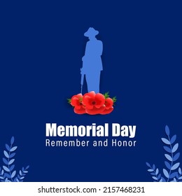 vector illustration for us memorial day.