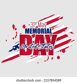 vector illustration for us memorial day.