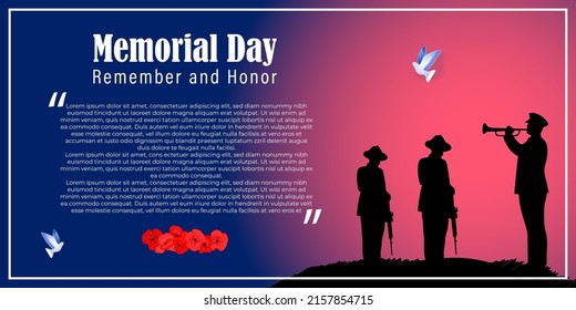 vector illustration for us memorial day.