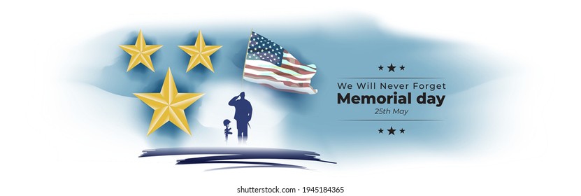 ilustración vectorial para el día conmemorativo de los Estados Unidos - 25 de mayo