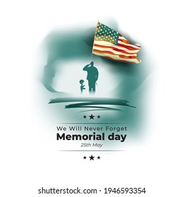 ilustración vectorial para el día conmemorativo de los Estados Unidos - 25 de mayo