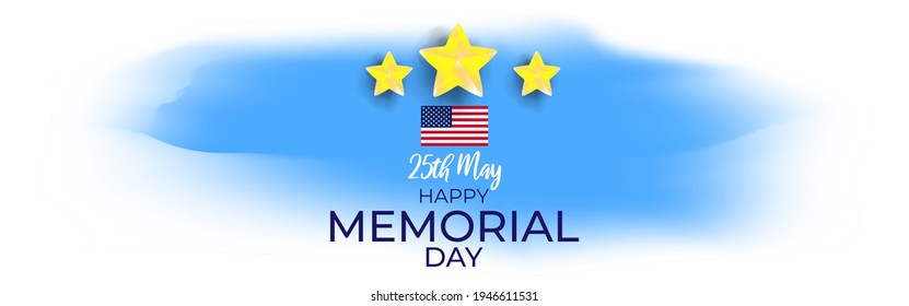 vector illustration for U.S. memorial day-25th May