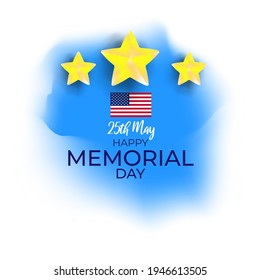 Vektorgrafik für U.S.-Gedenktag am 25. Mai