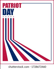 Vector illustration for US Patriot Day celebration