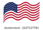 vector illustration of USA Flag