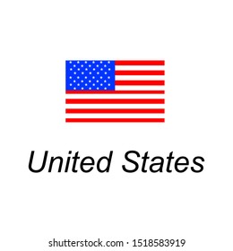 vector illustration of USA flag