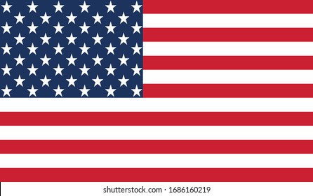 ilustración vectorial de la bandera de los Estados Unidos