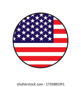 vector illustration of USA flag