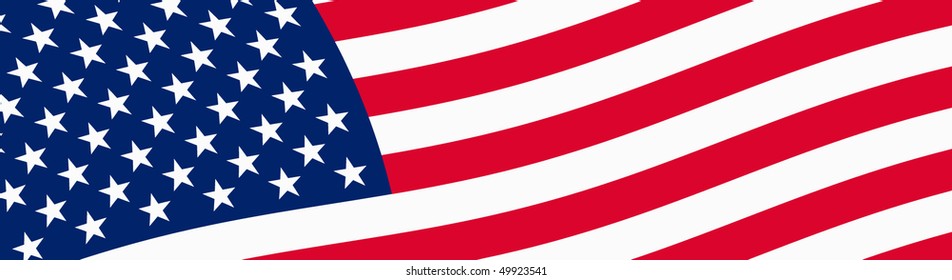 Vector Illustration of USA flag