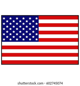 vector illustration of USA flag