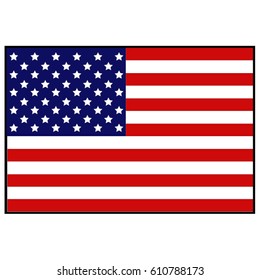 vector illustration of USA flag