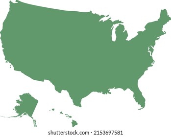 Vektorgrafik der US-Landkarte