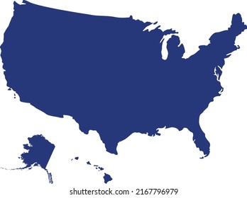 Vector Illustration of USA map