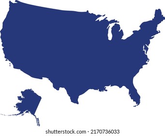 Vector Illustration of USA map