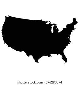 vector illustration of USA map