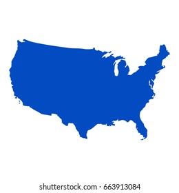 vector illustration of USA map