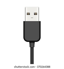 Vector Illustration Of Usb Plug