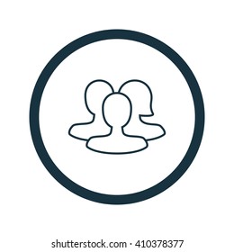 Vector illustration of user group icon