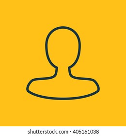 Vector illustration of user icon