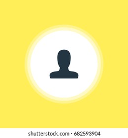 Vector Illustration Of User Icon. Beautiful Online Element Also Can Be Used As Account Element.