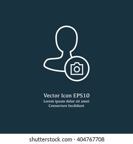 Vector illustration of user picture icon