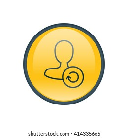 Vector illustration of user refresh icon
