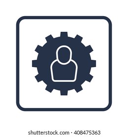 Vector illustration of user settings icon. Premium quality web icon