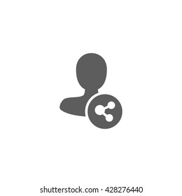Vector Illustration Of User Share Icon