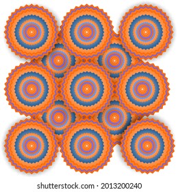 The vector illustration uses the shapes of circles  to connect them together. movement Can be used as backgrounds, posters, banners in graphics.