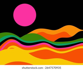 Ilustración vectorial utiliza colores