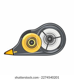 vector illustration of usual type x roll for erasing pen strokes